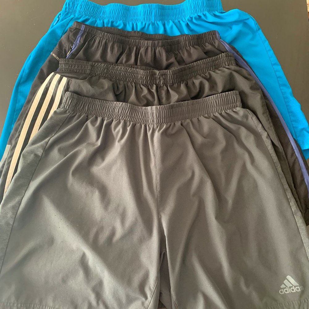 4 Adidas Running Shorts (2 Supernova, 2 Response)